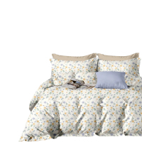 芳恩TH-Z1046 优享全棉四件套 缠枝绣球-蓝 床单：230×245cm被套：200×230cm枕套：50×80cm