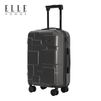 ELLE HOMME EH19102061 防刮耐磨飞机轮迷宫拉杆箱 20寸古典灰