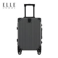 ELLE HOMME EH23092461 多功能铝框拉杆箱 24寸古典灰