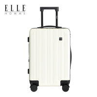 ELLE HOMME EH33012622 防刮耐磨万向轮拉杆箱 26寸谷物白