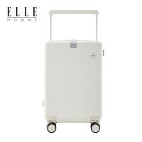ELLE HOMME EH25282422 宽拉杆撞色行李箱 24寸谷物白