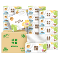 清风BR12XSCJ30E1 棉柔亲肤XS码抽纸4层80抽30包/箱