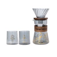 大英博物馆 1003435.0 盖亚·安德森猫系列烟灰色手冲咖啡套装 130ml+400ml