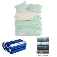 康尔馨GJ-B25-0156 GJ-C25-0303 冠军抹茶奶丝夏凉被+如意轻奢毯+希尔顿布莱恩面巾（2条 颜色随机