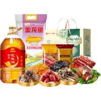 金龙鱼 /良品铺子/皇上皇 米油干货腊味组合 5950g+4L