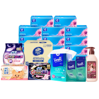 蔬果园 /苏菲/得宝/维达 女性卫生护理湿巾抽纸组合