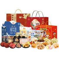 广州酒家 /德亚/旺旺/牧惠美 糕点牛奶休食大礼包 3124g+200ml*12