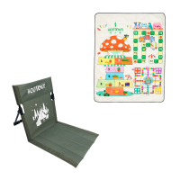 何大屋 HDW1699+HDW1813 草坪折叠椅 + 童趣三种游戏野餐垫