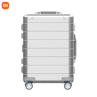 小米 金属旅行箱 铝镁合金行李箱拉杆箱 男女万向轮登机箱密码箱 20英寸 银色(单位:个)拉杆箱