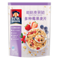 桂格麦果脆 多种莓果 健身谷物烘焙麦片零食420克 进口食材配酸奶更美味 早餐水果麦片 不含反式脂肪酸
