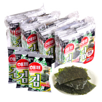 韩国进口 海牌海苔 香脆紫菜烤海苔 休闲零食儿童零食经典原味2g*32包