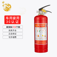 神龙 灭火器 干粉灭火器2公斤 车载家用灭火器2kg MFZ/ABC2 消防器材