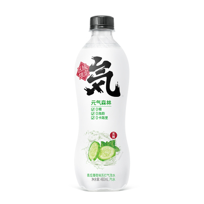 元気森林 青瓜味 无糖苏打水 480ml*15 整箱