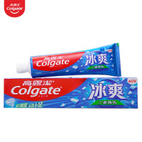 高露洁(Colgate) 冰爽三重薄荷牙膏 180g 清新口气(新老包装随机发)