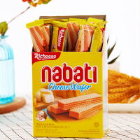 印尼进口纳宝帝Nabati丽芝士(Richeese)儿童休闲零食奶酪味威化饼干200g/盒早餐糕点下午茶点心