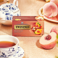 川宁 TWININGS 蜜桃果香红茶 袋泡茶包 2G×25包 盒装(单位:盒)