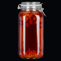 喜碧(Scybe)斯格玻璃密封罐玻璃储物罐奶粉罐茶叶罐玻璃瓶储物罐粮食罐 2100ml