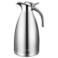 天喜(TIANXI) 保温壶 不锈钢真空热水壶保温瓶杯大容量家用暖水壶开水瓶欧式2.0L 本色