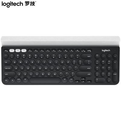 罗技(Logitech)K780 键盘 无线蓝牙键盘 办公键盘 纤薄便携键盘 笔记本键盘 优联 全尺寸 黑色