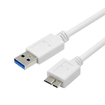 酷比客 LCCPUSB3AMCWH-1.5M USB3.0 AM-Micro 移动硬盘数据线 /1.5M 白色 1根 用于USB3.0接口的移动硬盘(根)