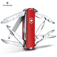 Victorinox维氏瑞士军刀 58MM原装正品红色迷你英雄 0.6385瑞士小刀 进口水果刀多功能刀具