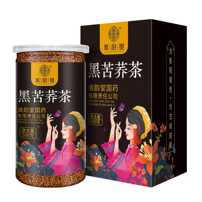 谯韵堂 黑苦荞茶500g/罐