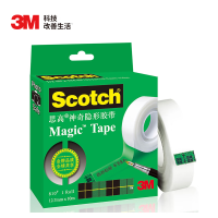 3M 思高 810-HH10 隐形胶带 磨砂透明神奇错题胶带 无痕隐形 可黏错题 办公用品 12.7mm×10m 1包