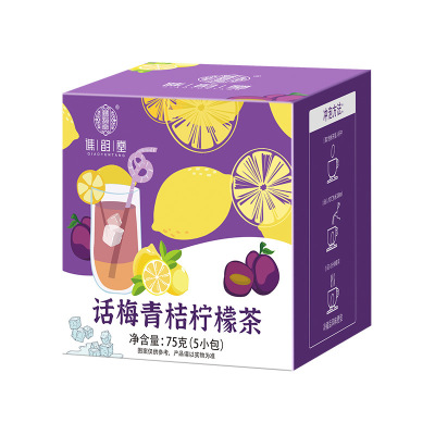 谯韵堂 话梅青桔柠檬茶75g/盒