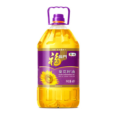 福临门 食用油 压榨一级充氮保鲜葵花籽油4L