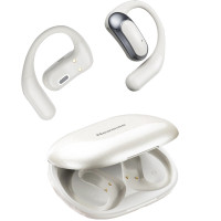 纽曼(Newmine)LY56蓝牙耳机 挂耳式骨传导概念开放式不入耳无线运动跑步降噪耳麦长续航高音质米色