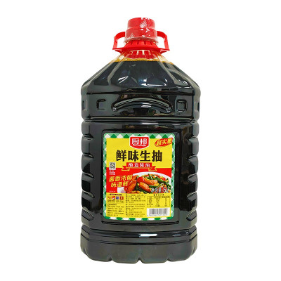 厨邦 酱油鲜味生抽非转基因大豆酿造酱油 5L