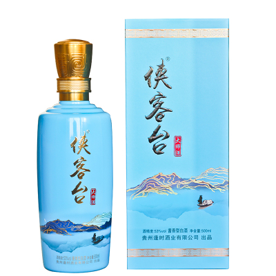 侠客台 大师酒 53度酱香白酒 500ml/瓶