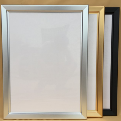 AIRPOP 定做铝合金镜框 开启式铝合金海报框电梯广告框画框制度框挂墙 有机玻璃加白色KT板48*3