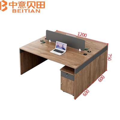 中意贝田 BT-Z391 1200*1200*750mm 办公桌职员财务室办公室工位电脑桌