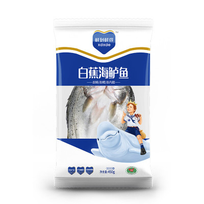 鲜到鲜得 三去白蕉海鲈鱼 450g*3联包