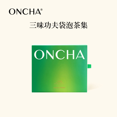 ONCHA 袋泡茶三味茶集30包组合 (滇红,碧螺春,冻顶乌龙)75克(2.5X30包)/盒