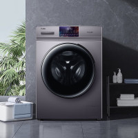 海尔 晶彩屏10公斤超薄滚筒洗衣机洗烘干一体机全自动空气洗+羽绒洗 EG10010HB18S