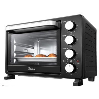 美的(Midea) PT25X5电烤箱多功能全自动蛋糕25升大容量 亚光黑