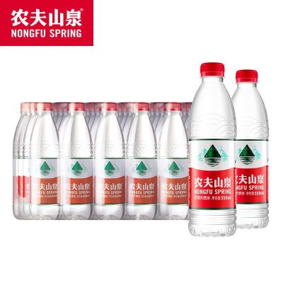 农夫山泉 550ml*24瓶 饮用水 塑膜装 计价单位:箱