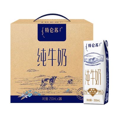 蒙牛 250ml*16盒 特仑苏纯牛奶 计价单位:箱