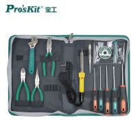 宝工(Pro'sKit)PK-2086G 13件套装家用电工工具组套装维修工具包工具箱螺丝刀