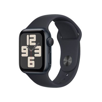 Apple Watch SE 2023款智能手表GPS款40毫米午夜色铝金属表壳午夜色运动型表带M/LMR9Y3CH/A