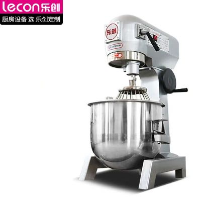 乐创(lecon)搅拌机商用打蛋器多功能厨师机和面机面包打发打奶油20L(带罩) LC-B20B