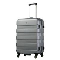 爱华仕(OIWAS)拉杆箱6130 万向轮拉杆箱ABS拉杆行李箱 男女登机休闲旅行箱 24英寸灰色