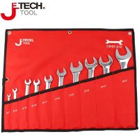 捷科(JETECH)OWSF-S10 镜抛双开扳手套装两用开口扳手组6-32mm 10支装