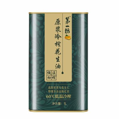 第一坊原浆冷榨花生油(铁桶)1L