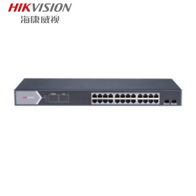 海康威视(HIKVISION) 24口轻网管千兆PoE交换机 DS-3E1526P-S(国内标配)V2(含安装)