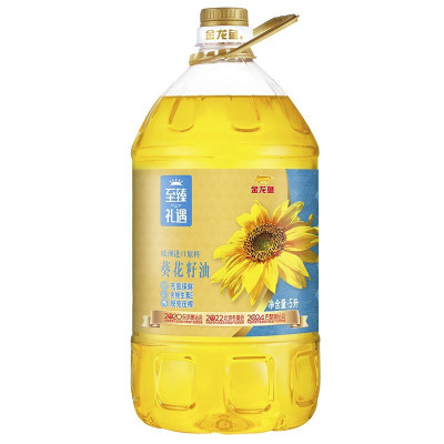 金龙鱼 至臻礼遇葵花籽油桶装 5L