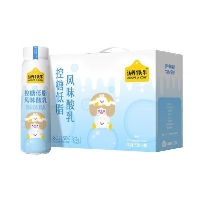 认养一头牛 原味酸奶PET230g*10盒