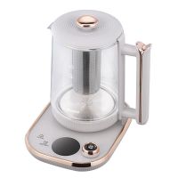 大宇(DAEWOO)煮茶壶1.8L容量家用多功能玻璃花茶烧水壶办公室养生壶 DYYS-80018养生壶